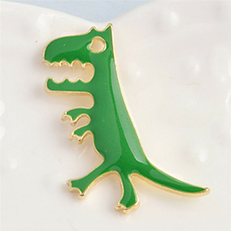 Cartoon Dinosaur Animals Girl Enamel Collar Pins Badge Corsage Brooch Jewe.l8