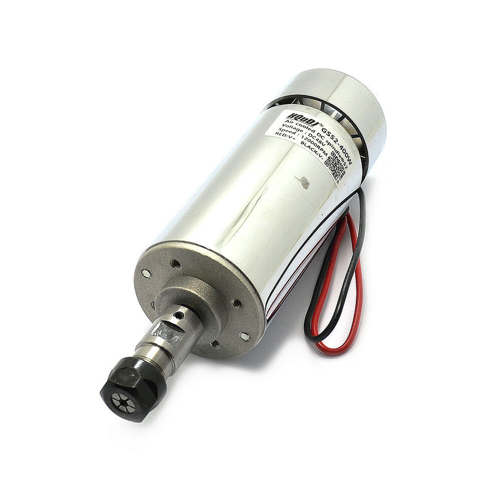 48V 400W High Speed Cooling Fan Brush Motor PCB Engraving Machine Spindle ER11