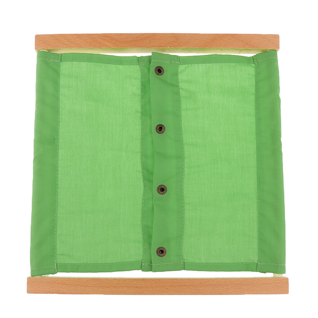 2 Pieces Montessori Early Development Materials Small Buttons Dressing Frame