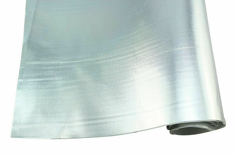 Car Motorcycle Heat Shield Barrier Aluminum-Fiberglass +Adhesive Layer 12"x39.4"