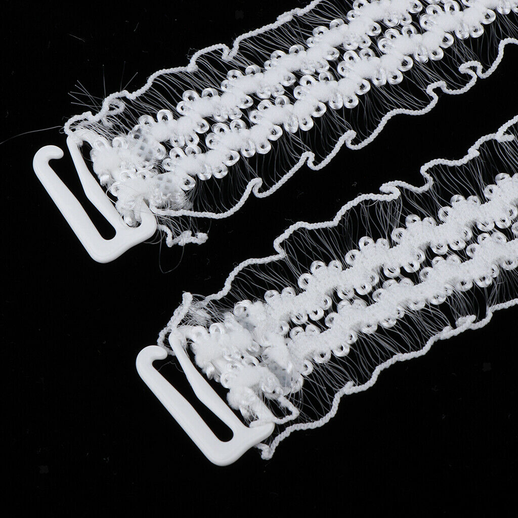 2 Pair Removable Nonslip Lace Bra Straps Elastic Shoulder Strap Replacement
