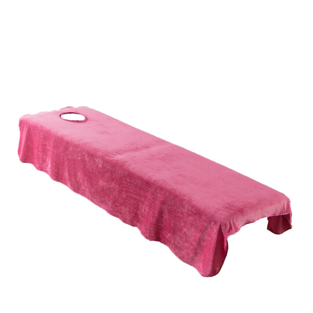 2pcs 31x75inch Velvet Massage Table Cover Breathable SPA Bed Topper Sheet
