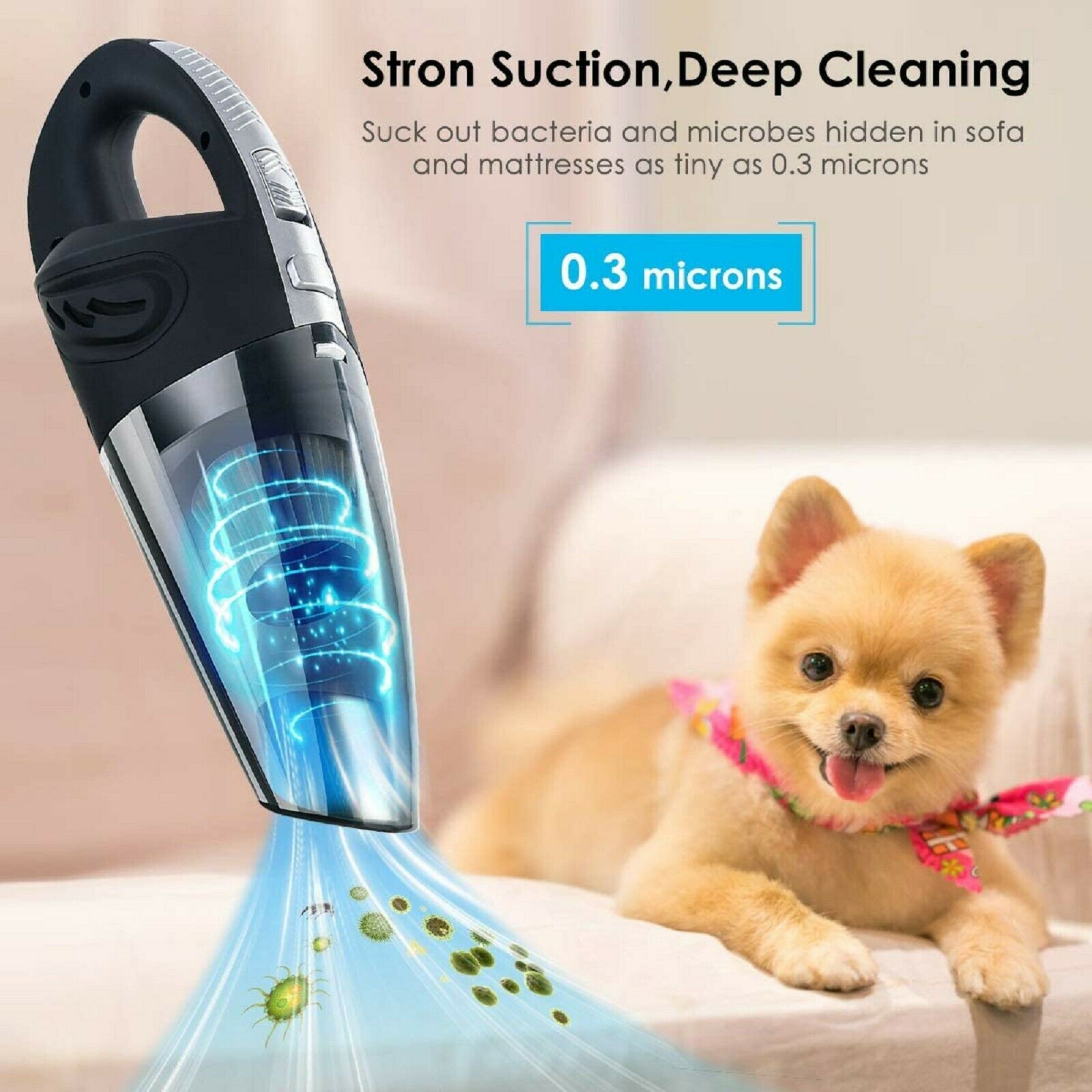 Cordless Hand Held Vacuum Cleaner Small Mini Portable Car Auto Home Wireless
