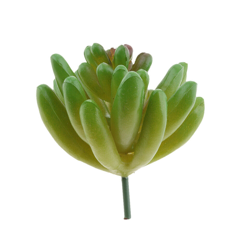 2 Pieces. Artificial Succulents Decoration, Pink + Green