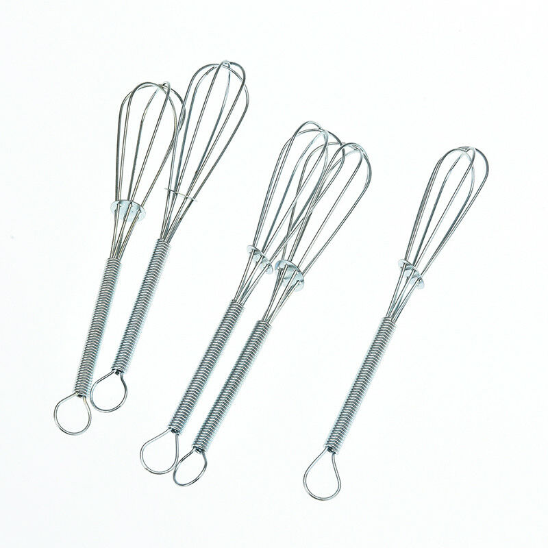 stainless steel hairdressing tool tint color dye whisk balloon whip mixer.l8