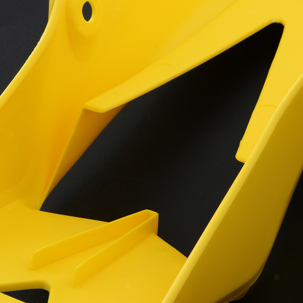 2 Pcs Motorcycle Front Fender Mudguard Wheel Splash Guard Yellow + White