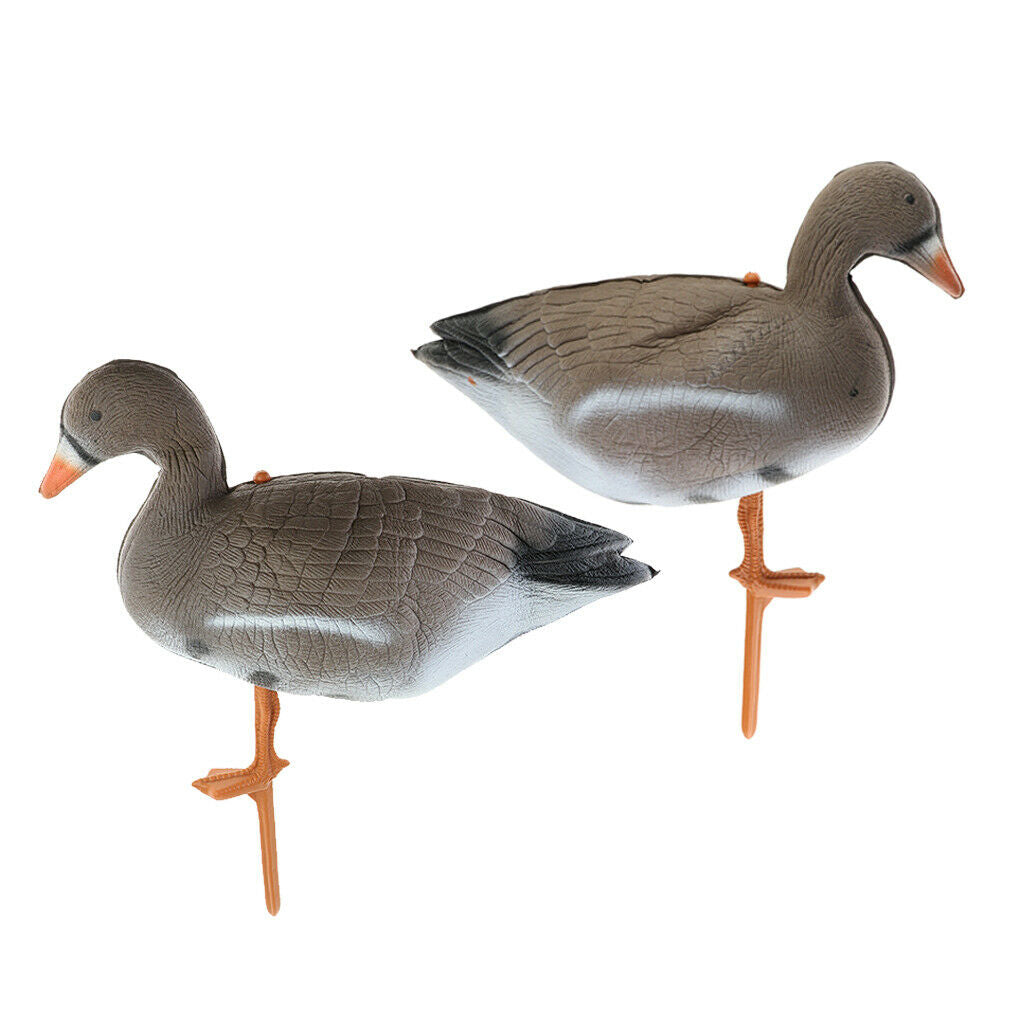2x Lifelike Realistic Goose Hunting Decoy Crow Decoys Deterrent Repeller