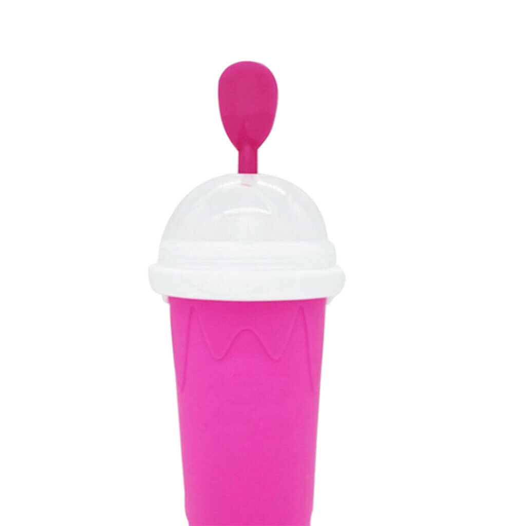 Slushy Maker Cup DIY Silica Squeeze Cup Summer Smoothie Maker Slush Cup Red