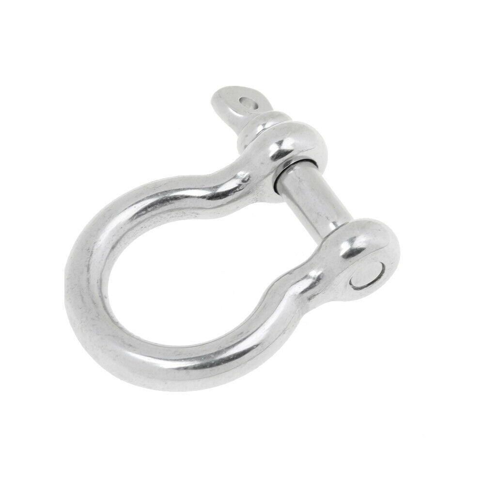 4 pcs Marine Hardware Bow Shackle Clevis Screw Pins Anchor 304 Stainless Steel