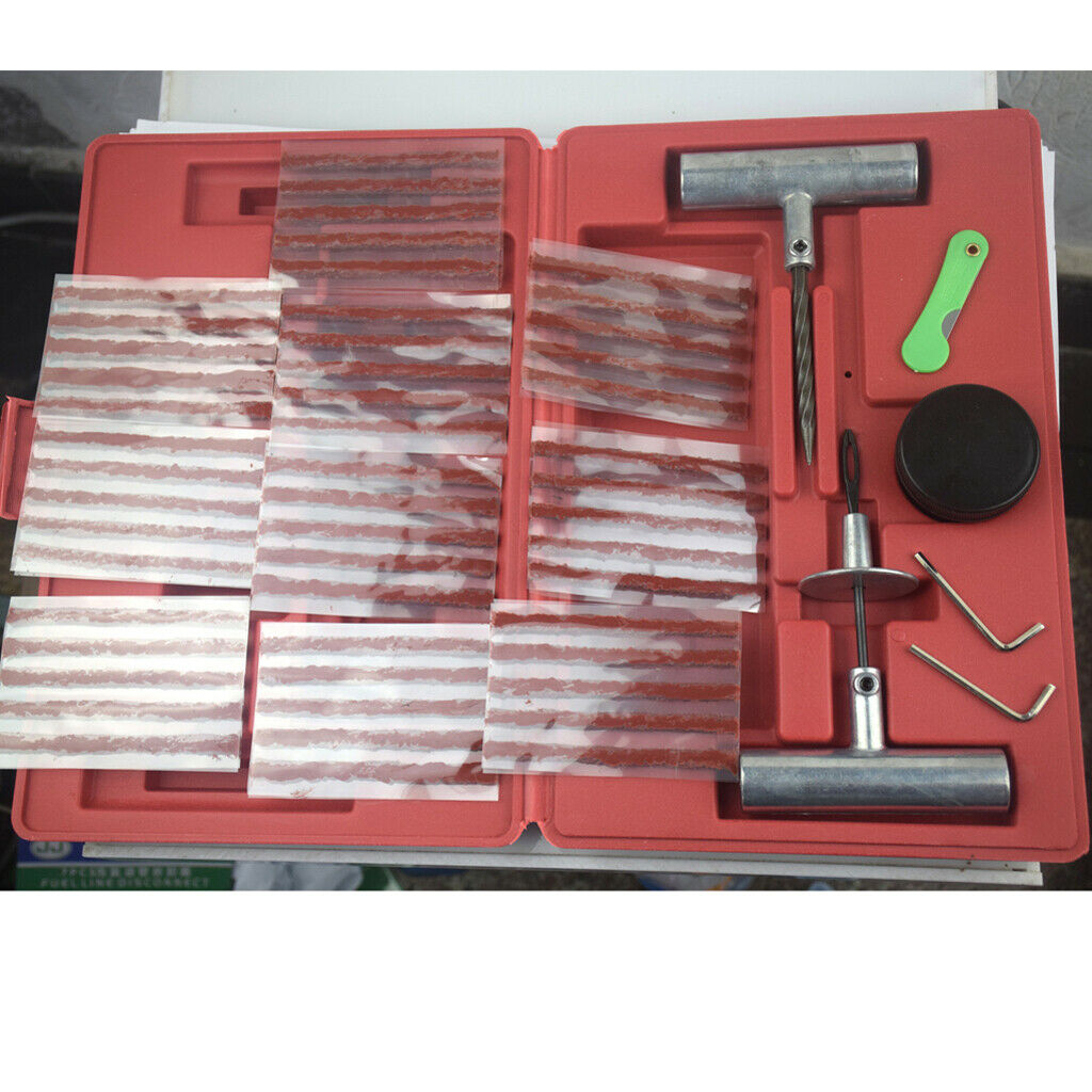 Pack of 57 Car DIY Flat Tubeless Tyre Repair Kit Set Universal Fix Punctures