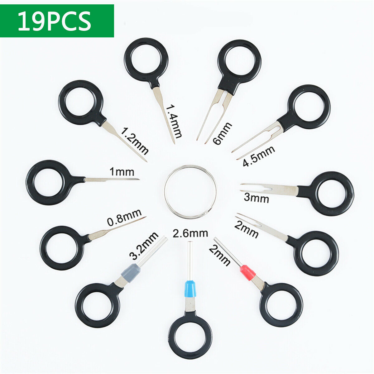 19 PCS Car Terminal Removal Tool Kit Wire Connector Pin Release Extractor Puller
