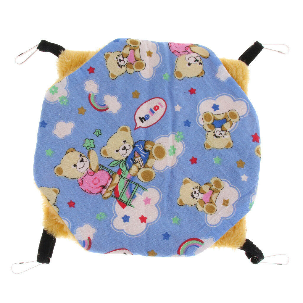 Small Animal Hammock Bed Mat Hamster Bird Cage Double Layer Hanging Bed 20cm