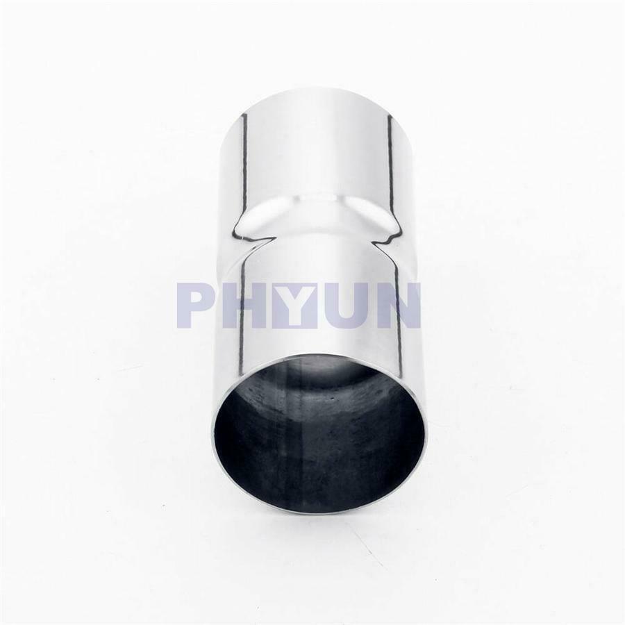2.25"ID to 2.25"OD Exhaust Pipe Connector Reducer Adapter Chrome Stainless Steel