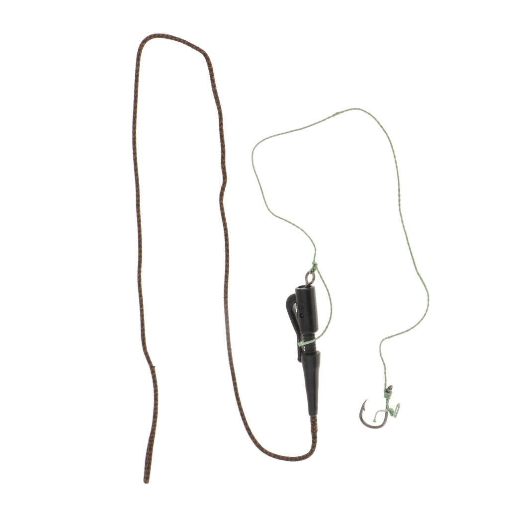 Carp Fishing Hair Rigs Braided Thread Fishing Hook Rolling Swivels 012