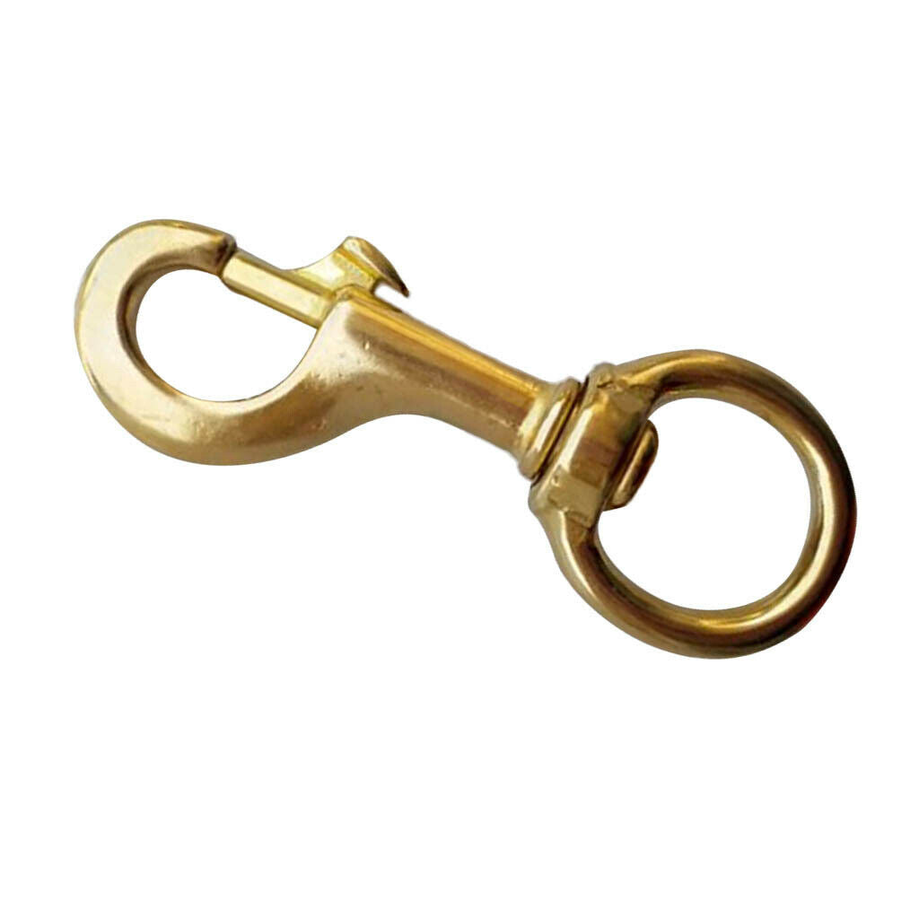Strong Rotatable Eyelets Snap Lock Clips Made of Solid Brass for Diving