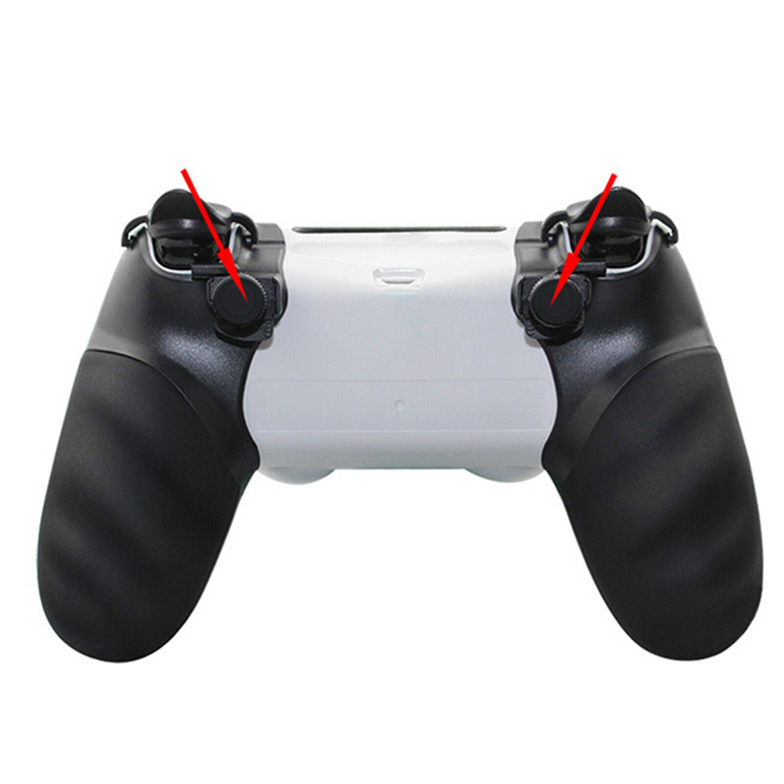 1 Pair Black Grip Cover Shield Skin Case Non-slip for PS4 Game Controller