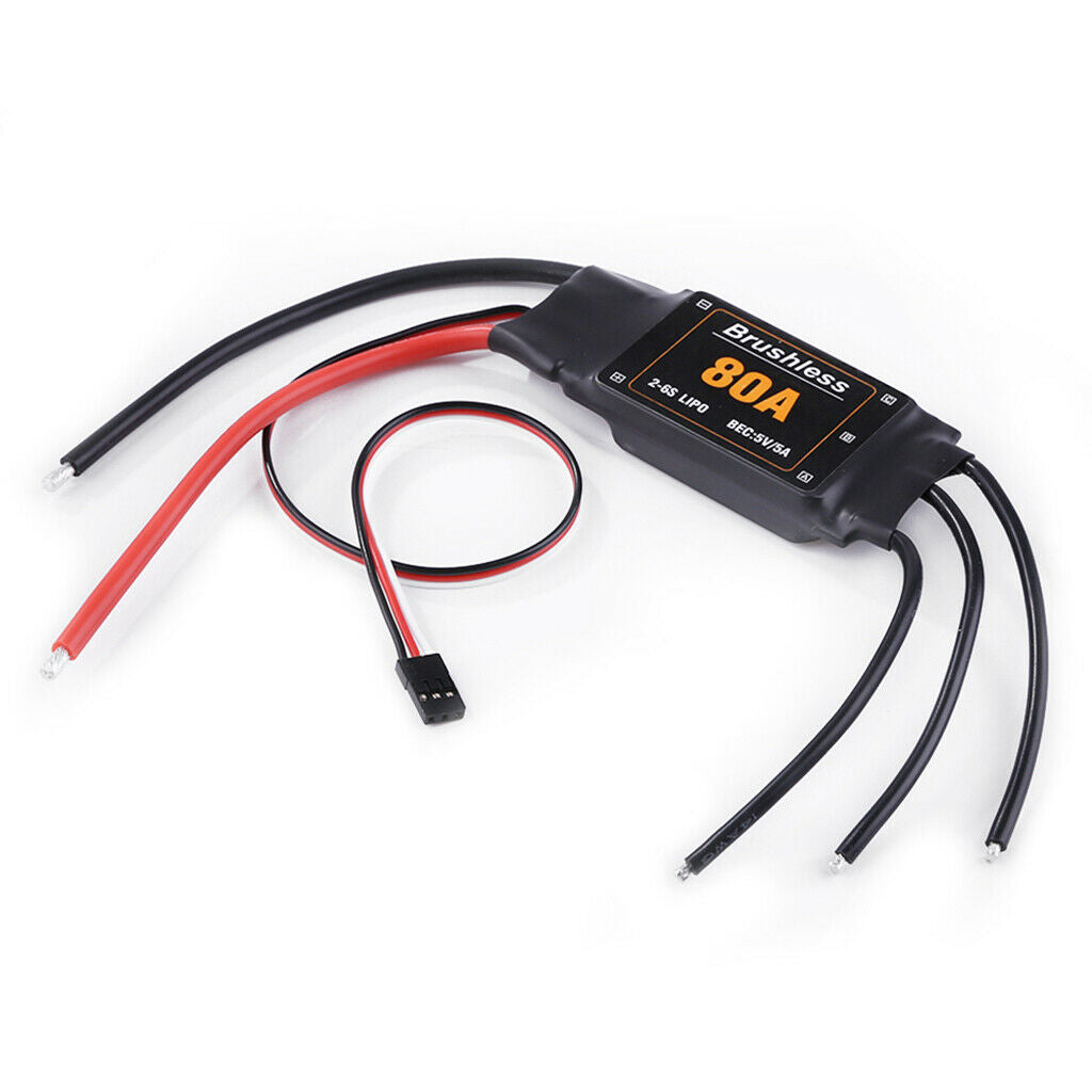 80A Brushless ESC for RC Drone Aircraft Airplane Quad Toys Accessories