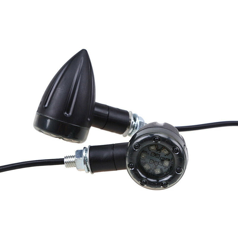 M8 Motorcycle Rear Turn Signal Lights Indicator LED Blinker Universal Plastic