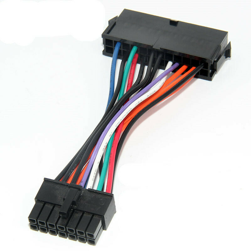 2pcs New 24Pin to 14Pin PSU Main Power Supply ATX Adapter Cable for Lenovo IBM