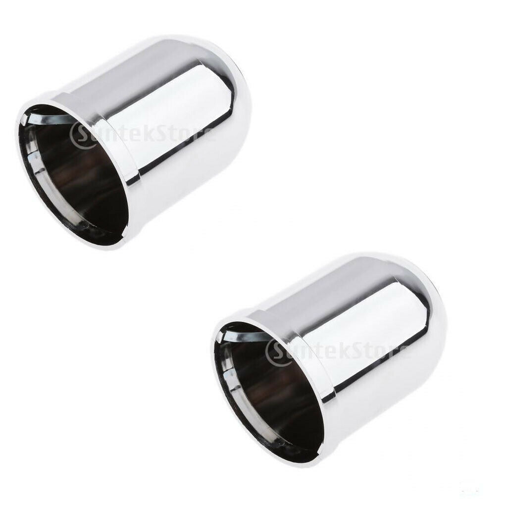 Dual Car Trailer Camper Tow Bar Ball Protective Cover 50mm Cap Chrome