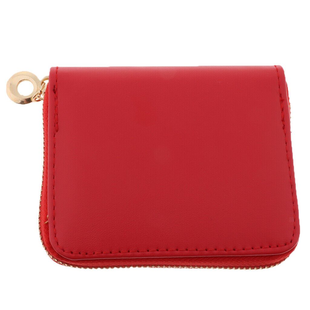 Purse Ticket Organizer Travel Handbag - Red, 10 x 9 cm