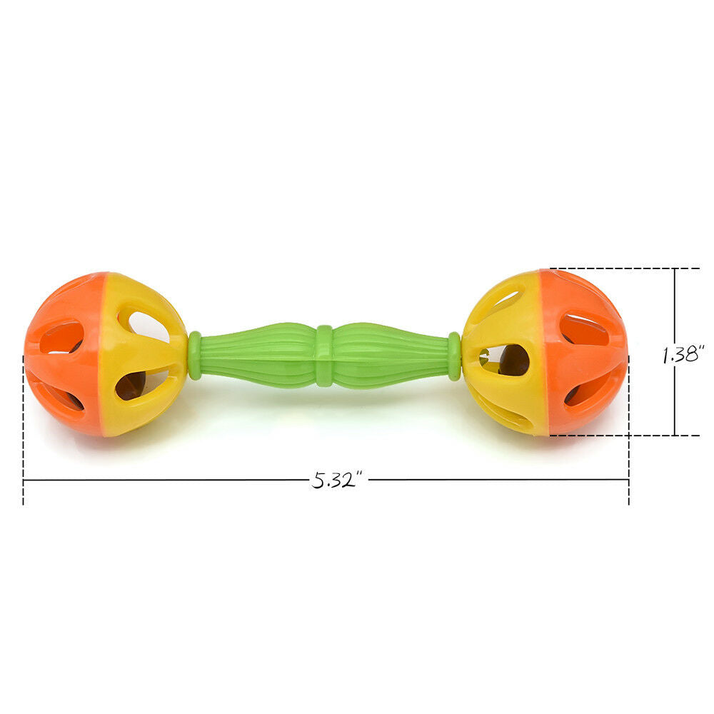 Plastic Cartoon Baby Hand Bell Rattles Music Gift Newborns Children Grasp Toys ^