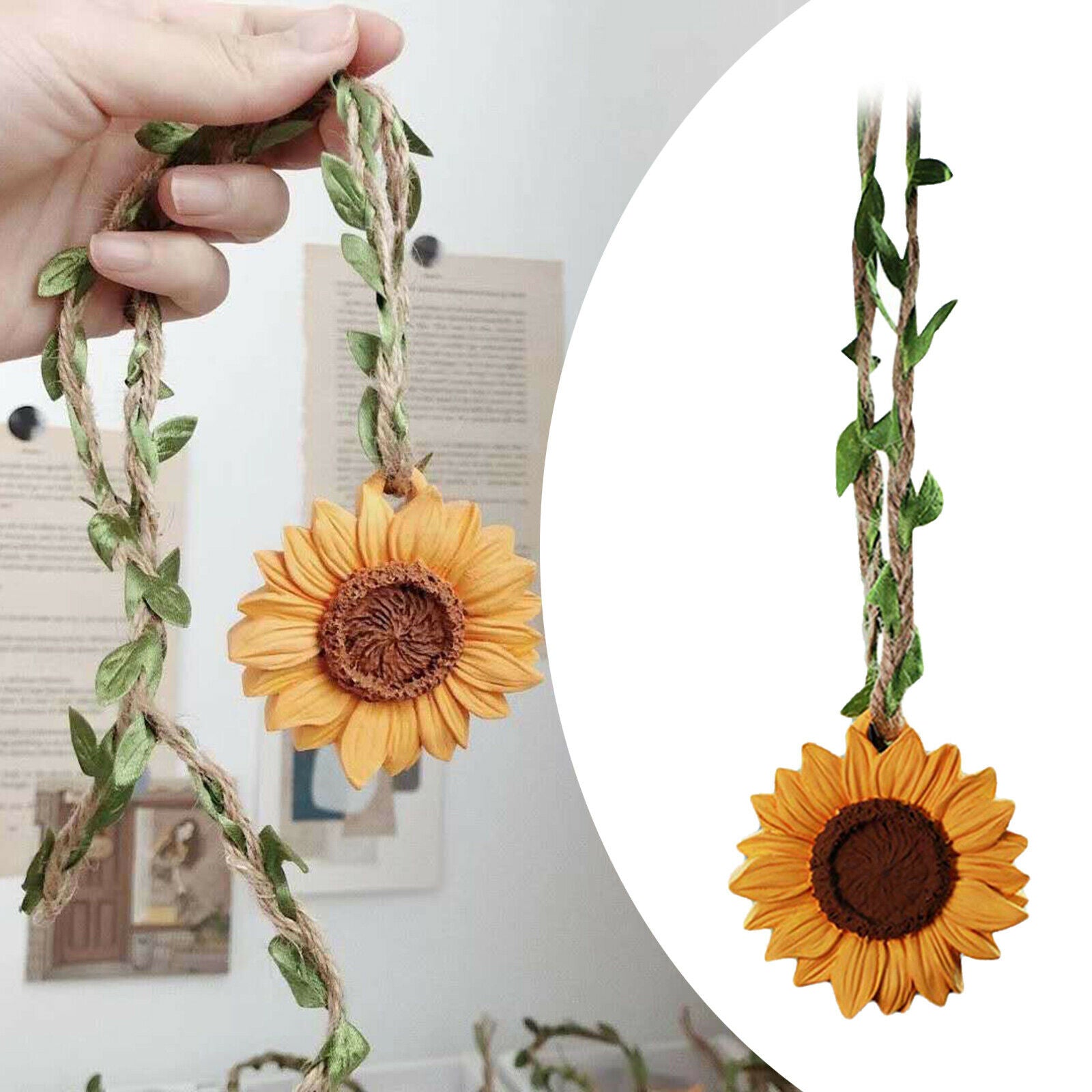 Car Rearview Mirror Charms Pendant Hanging Ornament Fragrance Oil Diffuser