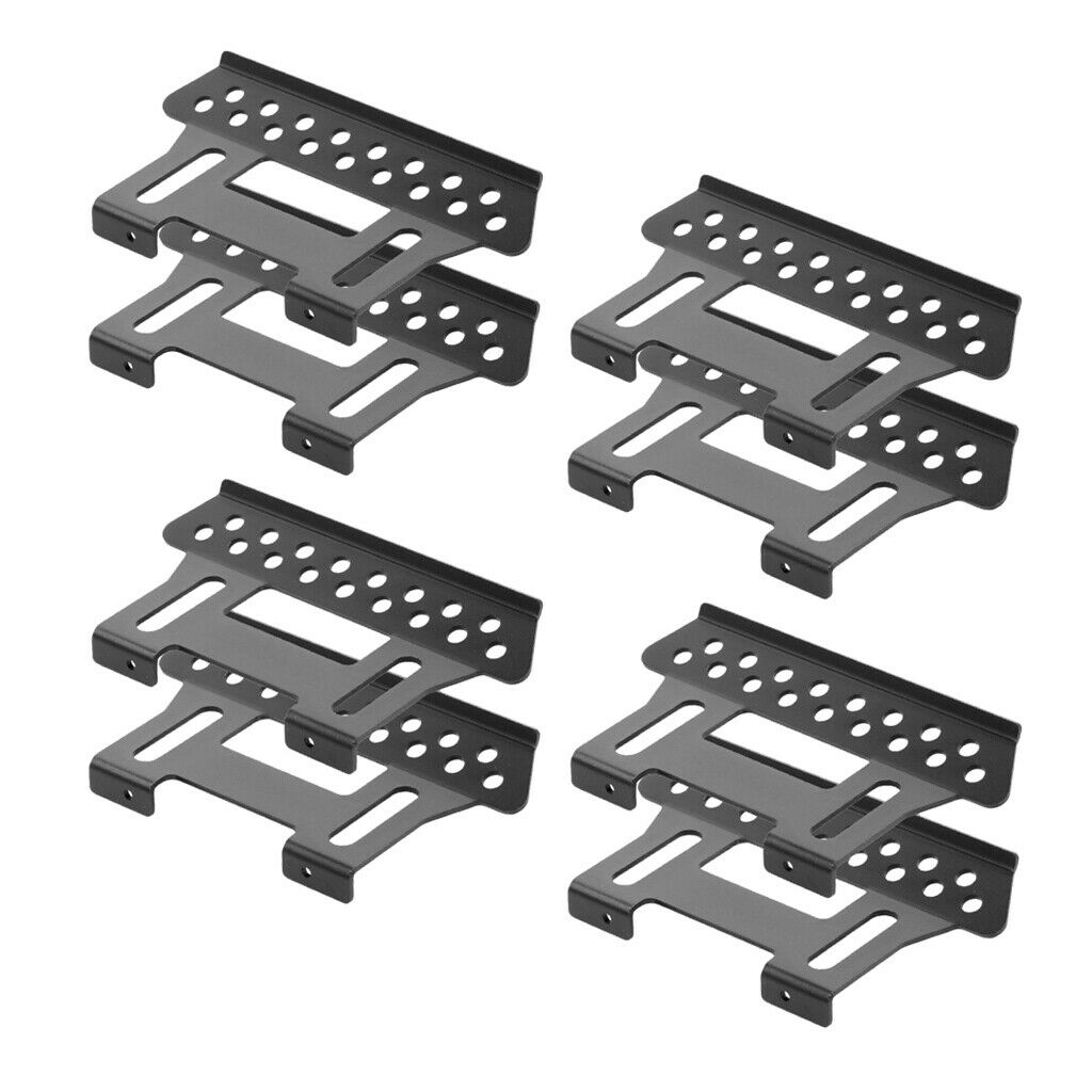 4Set RC Foot Side Steps Pedal Plate for 1/10 Axial SCX10 D90 Accessories