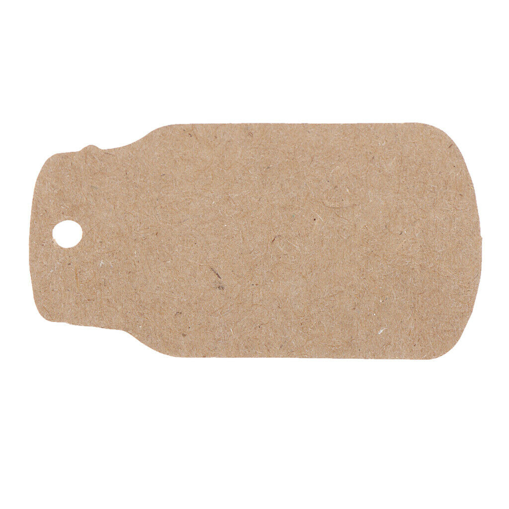 50pcs Kraft Paper Drift Bottle Thank You Gift Tag Labels   DIY
