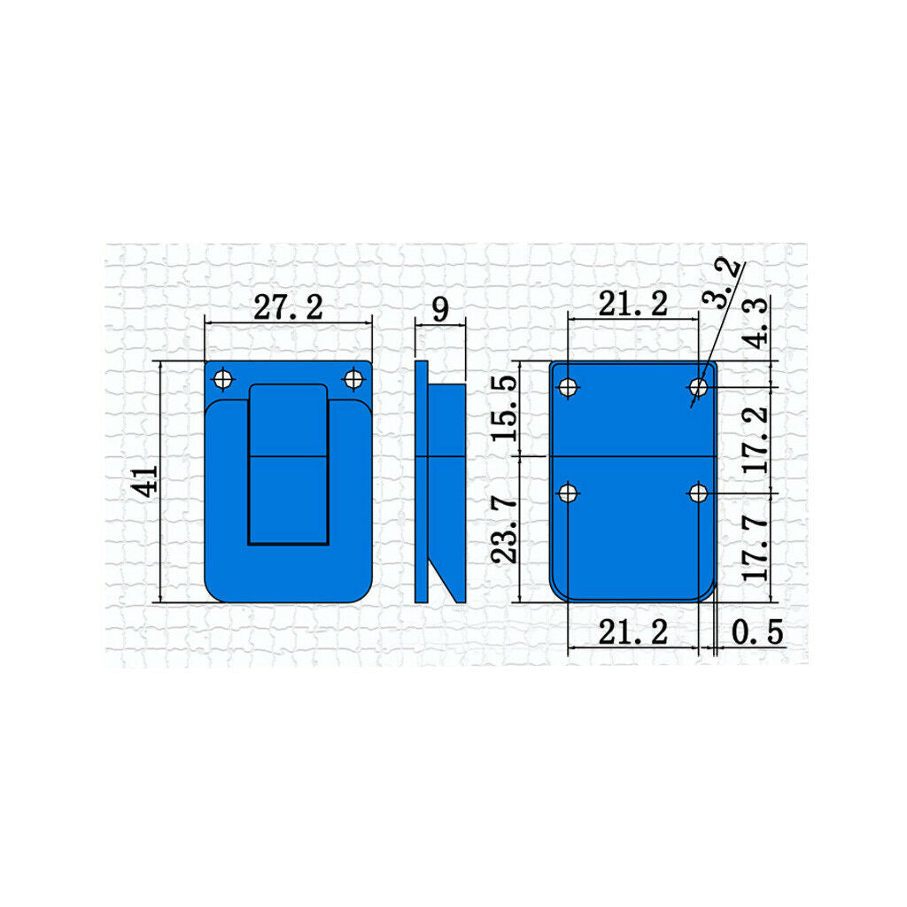 4 X Tension Lock Box Closure Case Closure
