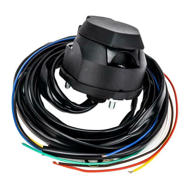 7 Pin Trailer Socket Cable 1.5m Wire European Car Wiring Connector Parts