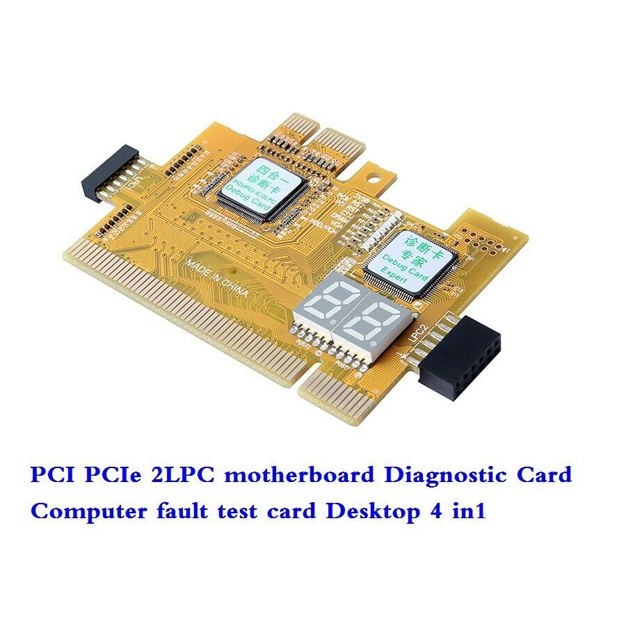 PCI PCIe 2LPC motherboard Diagnostic Card Computer fault test card Desktop 4 in1