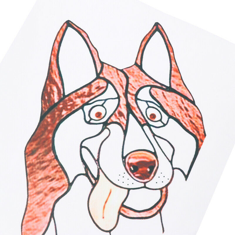 Cute Husky Wall Stickers Household Wall Windows Glass Decoration Animal S.l8