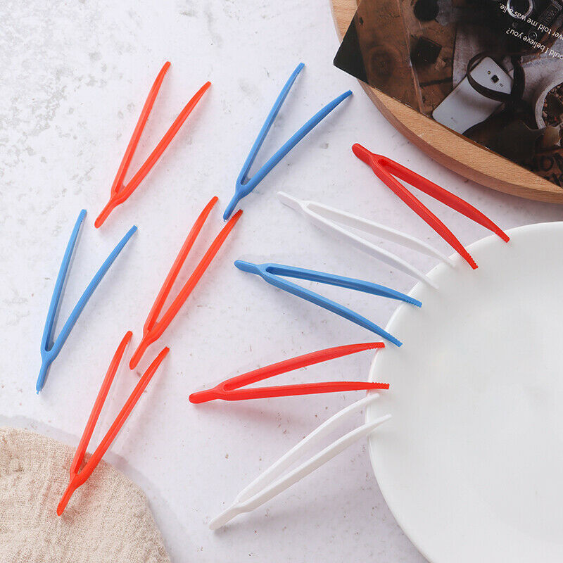 10pc Plastic Tweezers Children Tweezers Games Teaching Learning Education.l8