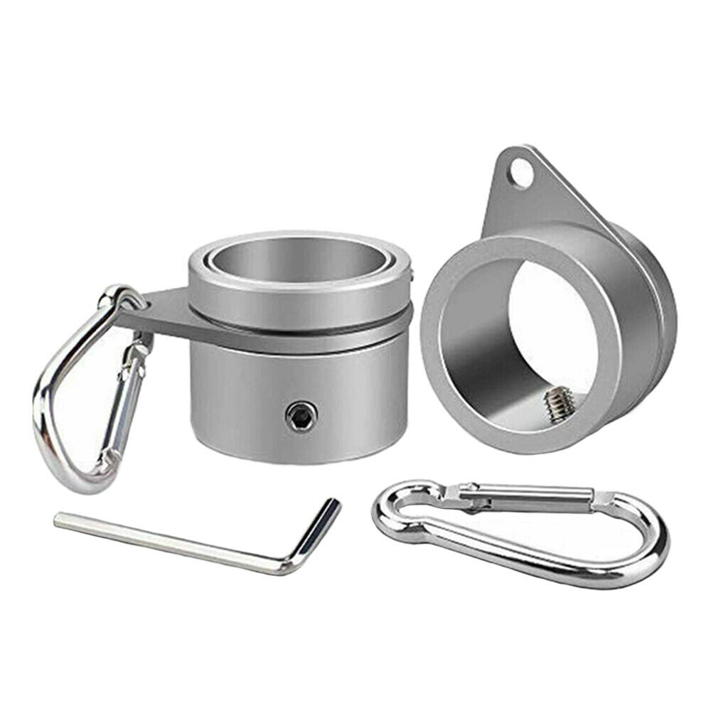 Aluminum Alloy Metal Flag Pole Rings Rotating Clamp Flag Pole Kit Swivels