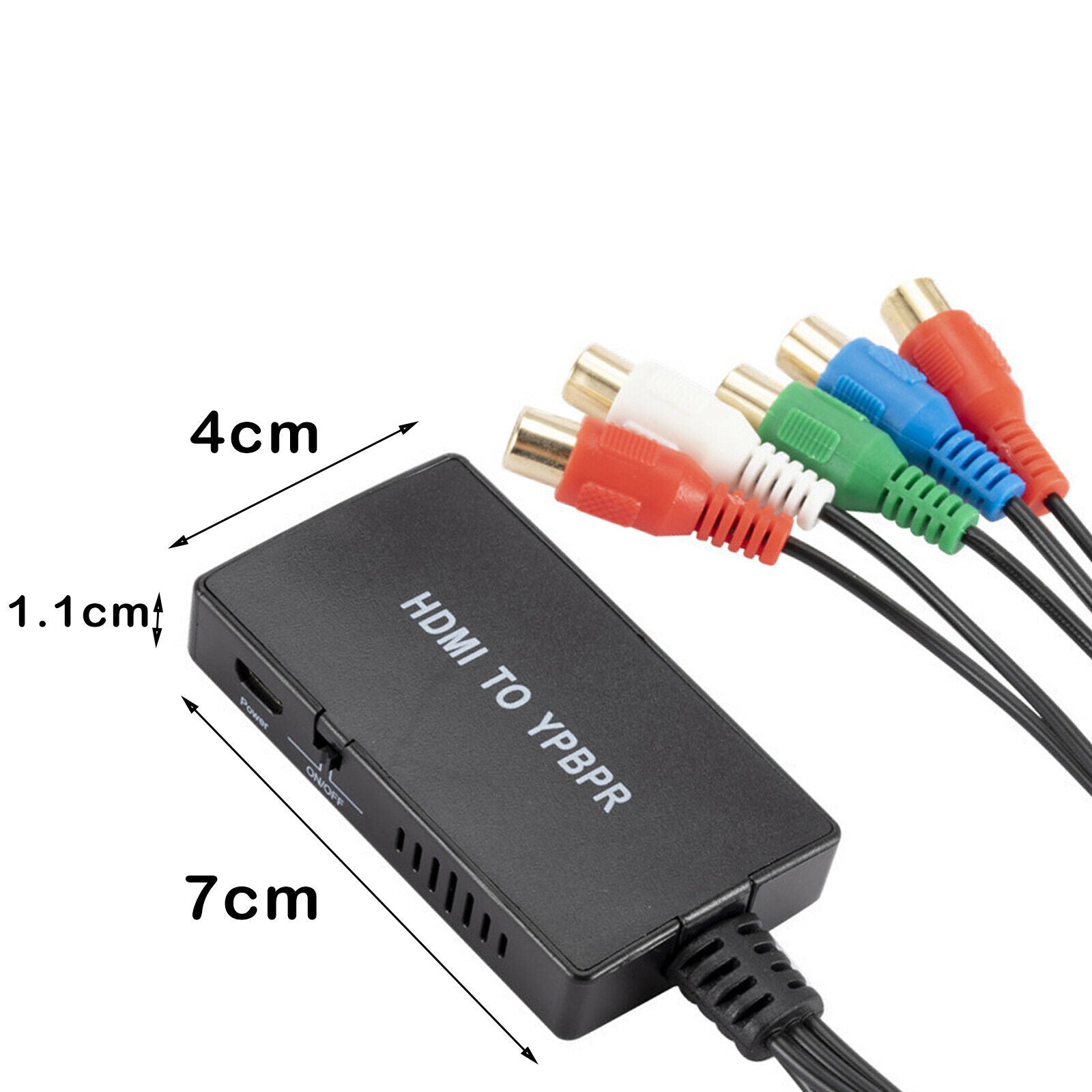 1080p HDMI to Video YPbPr RCA Converter R/L Audio Output for Laptop PC