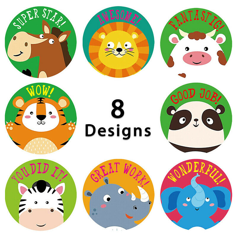 500pcs/set Motivational Stickers with Cute Animals for Studen.l8