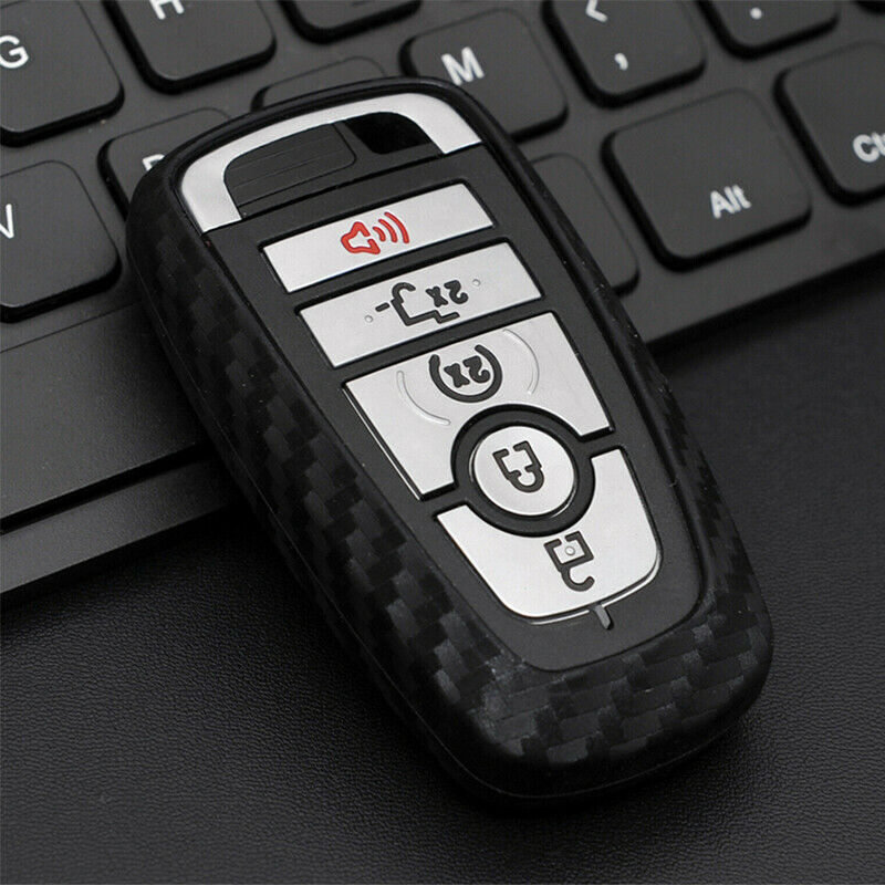For Ford Focus/Explorer/Ranger/F150 Smart Key Case Protect Cover Carbon Fiber