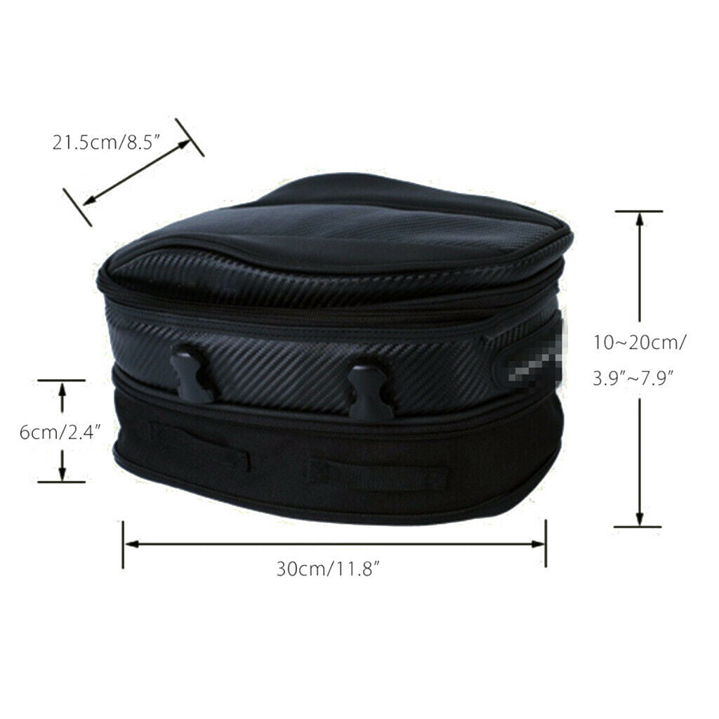 Motorbike Saddle Bags Motorcycle Tail Bag Waterproof Dual Use Helmet Bag
