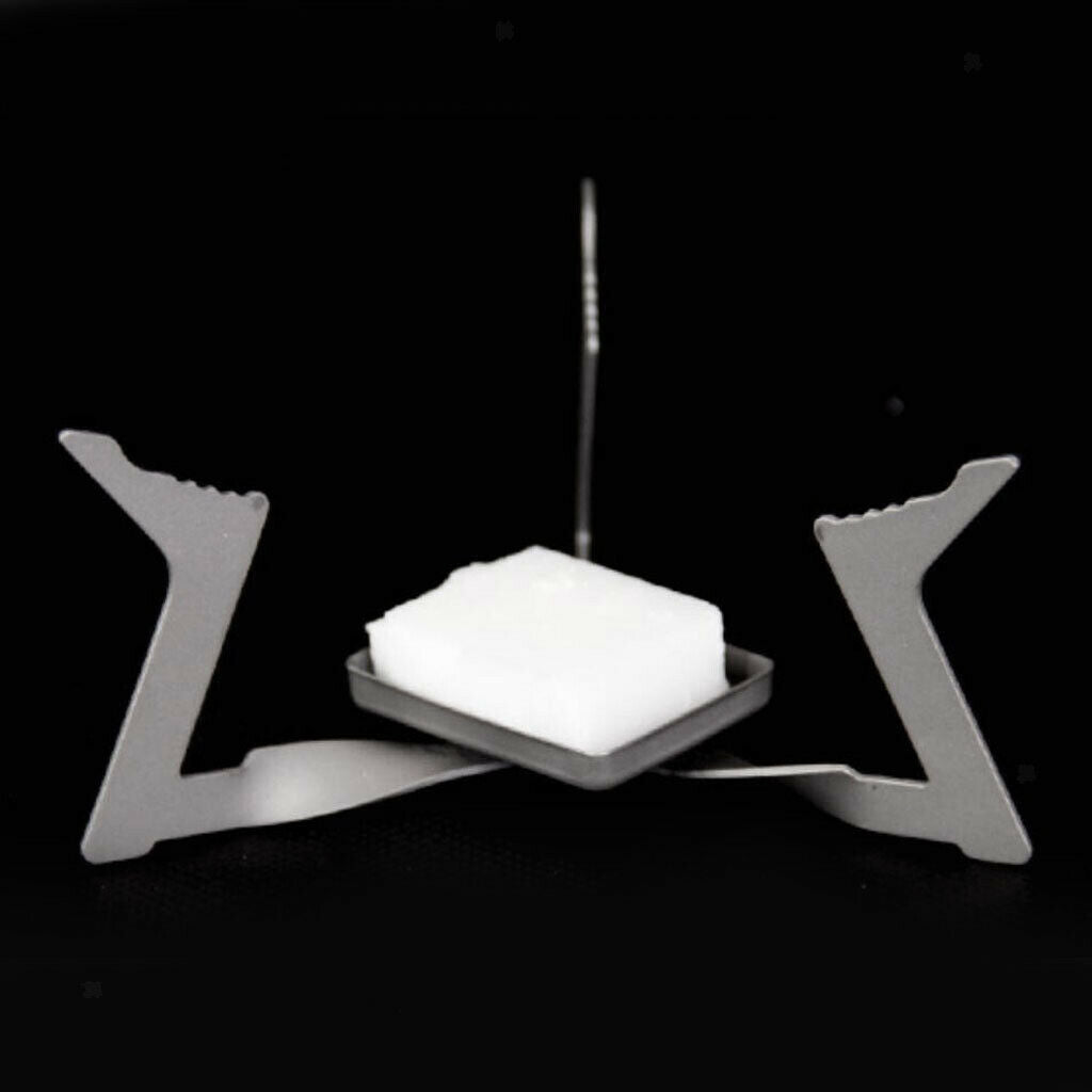 Titanium Camping Alcohol  Foldable Portable Triangle Solid Alcohol Burner