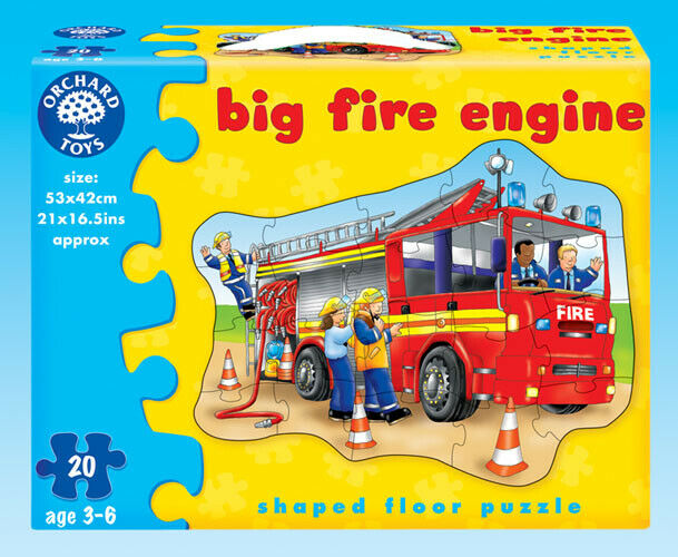 Orchard Toys 258 Big Fire Engine Kids Childrens Floor Jigsaw Puzzle 3-6 Years