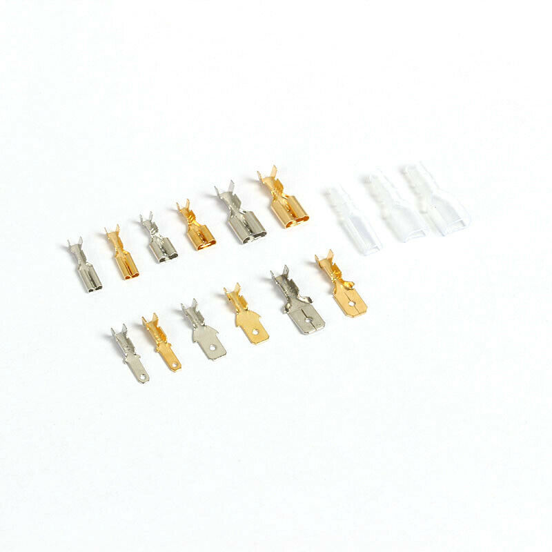 540Pcs Female and Male Crimp Terminal Connector 2.8/4.8/6.3mm AWG 18-14 with Box