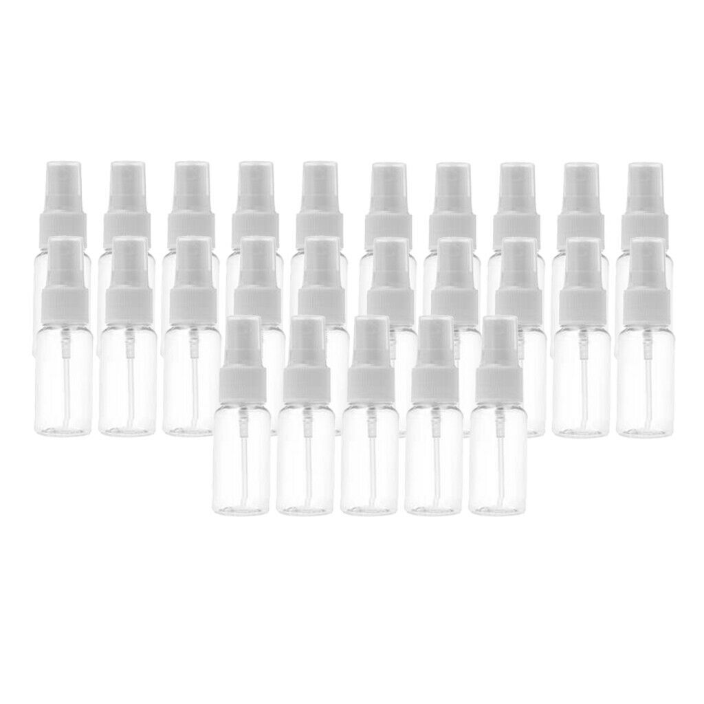 25pcs Portable Transparent Fine Mist Sprayer Bottles Perfumes Container