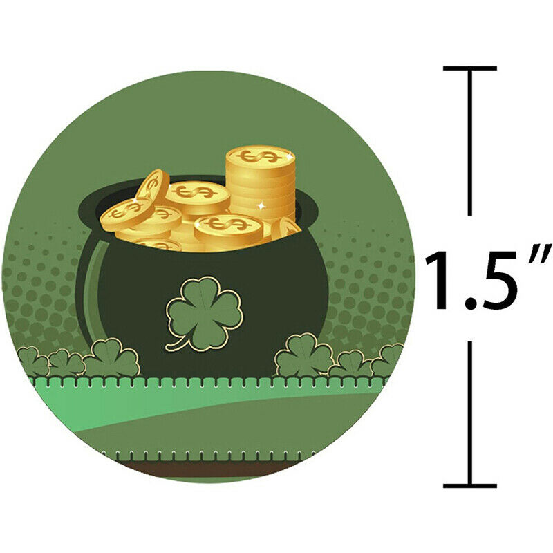 500pcs/roll of 1.5 inch St. Patrick's Wedding birthday stickers sealing s.l8