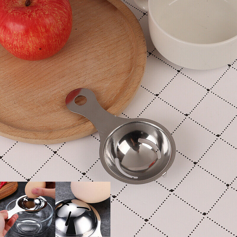 Egg Tool Stainless Gadget Separator Yolk Filter Cooking Home Steel White .l8