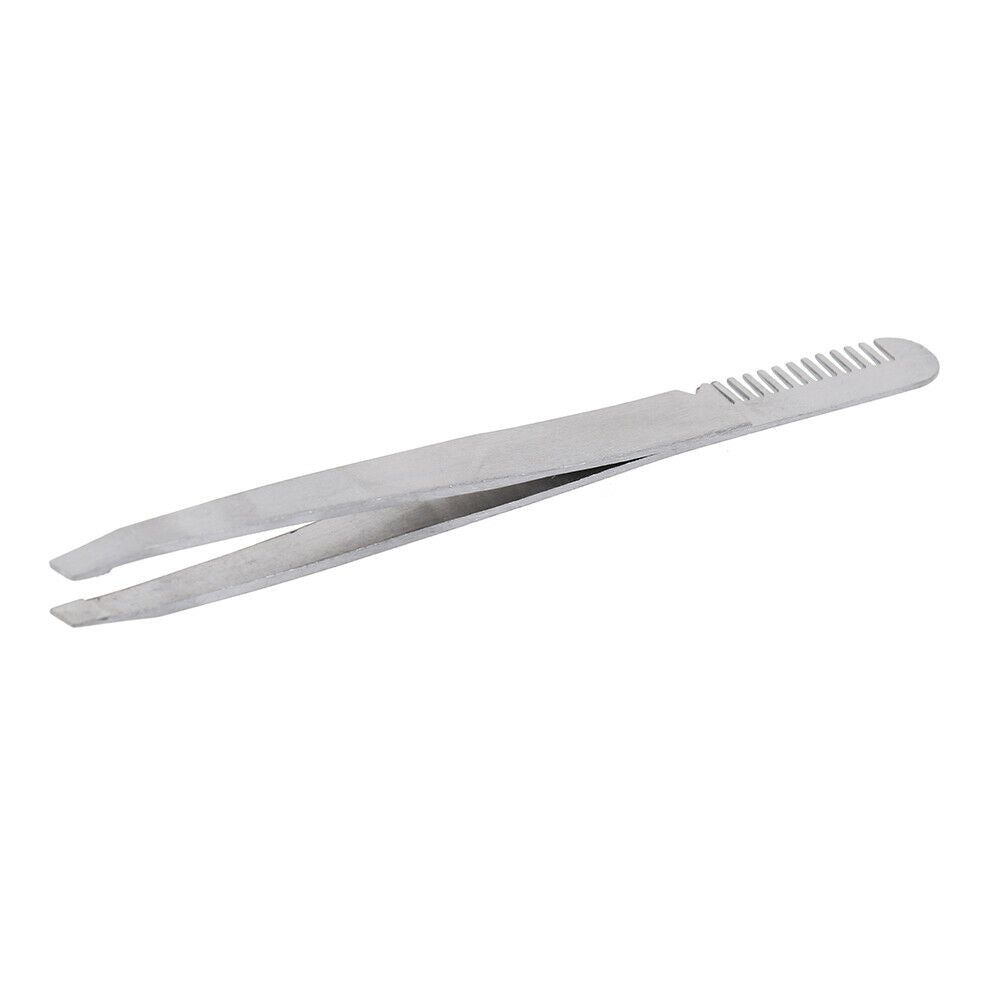 1Pc Stainless Steel Extension Eyebrow Tweezer Eyebrow Comb Makeup Cosmeti.l8