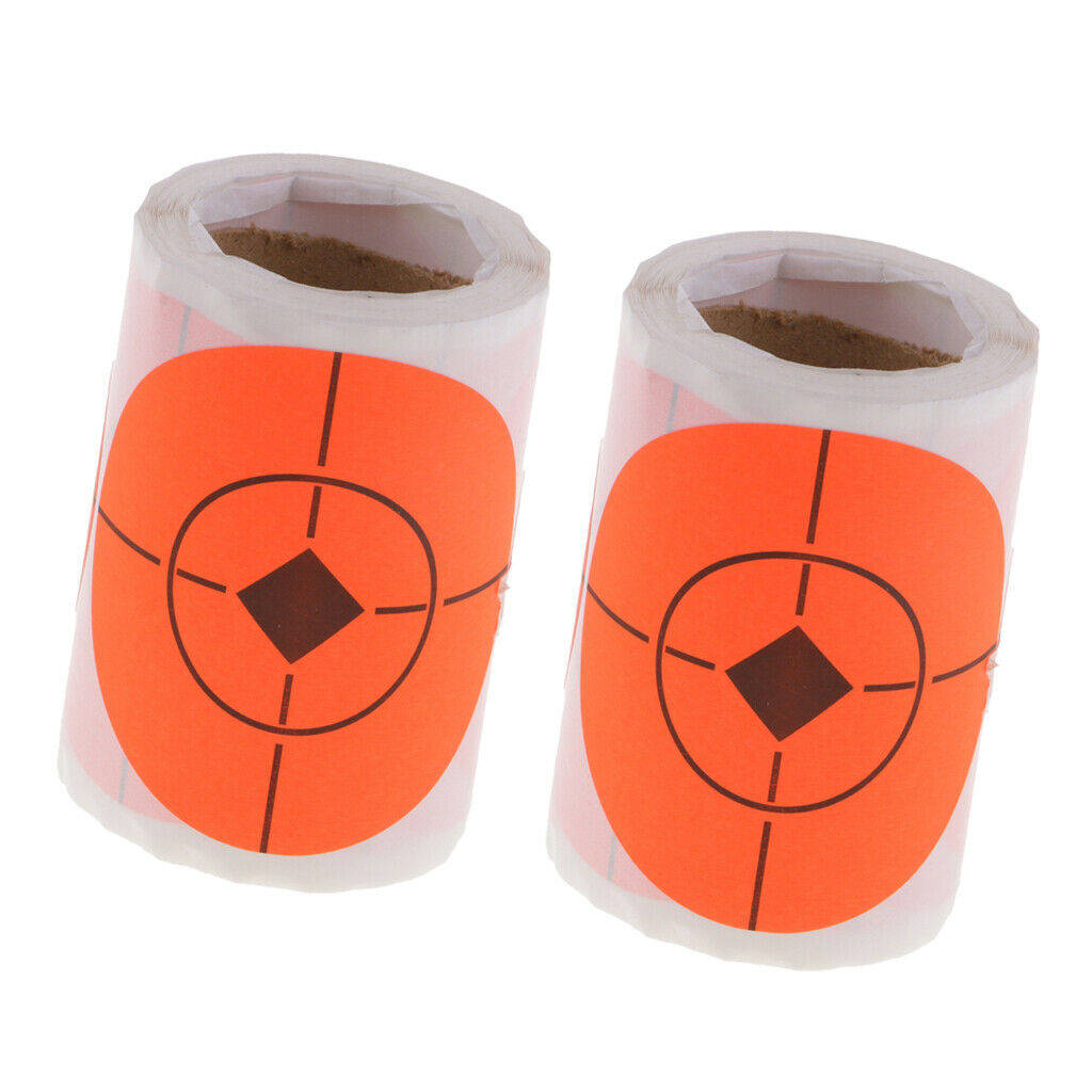 2 rolls Lots Shooting Paper Targets Striking Reactive Splatter Stickers