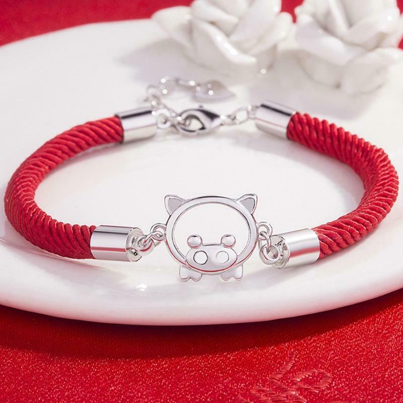 2019 New Year New Bracelet Pig Lucky Red Rope High Quality Bracelets Wild