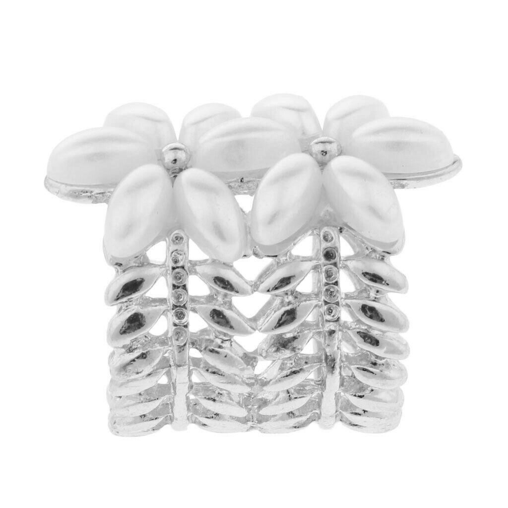 2 Pack Silk Scarf Buckle Clip Women Ladies Cylinder Scarf Ring Holder Plated