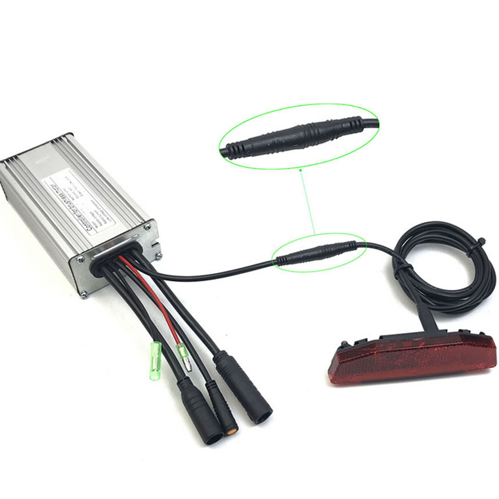 New Bicycle Tail Light E-bike LED Warning Rear Lamp Rear Tail Light 24V/36V/48V